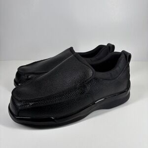 Apex Ambulator Biomechanical Men's 10.5XW Black Classic Moc Diabetic Shoe B5000M